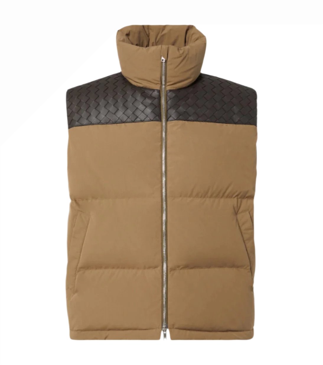 Bottega Veneta Intrecciato cotton poplin down vest