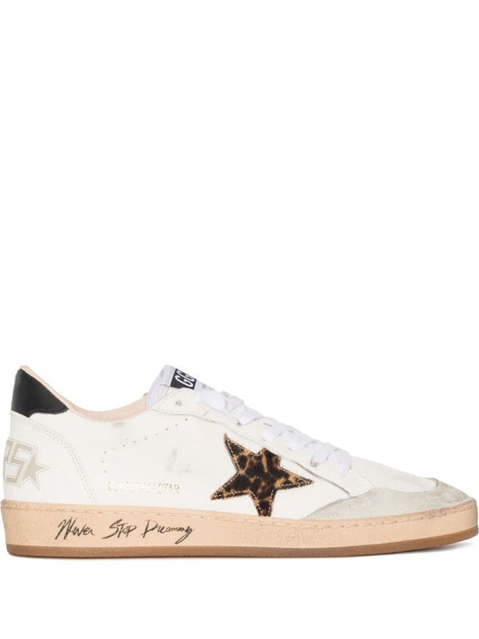 Golden Goose star-patch lace-up sneakers