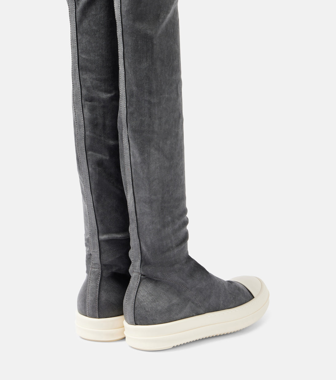 RICK OWENS DRKSHDW High Sock denim over-the-knee boots