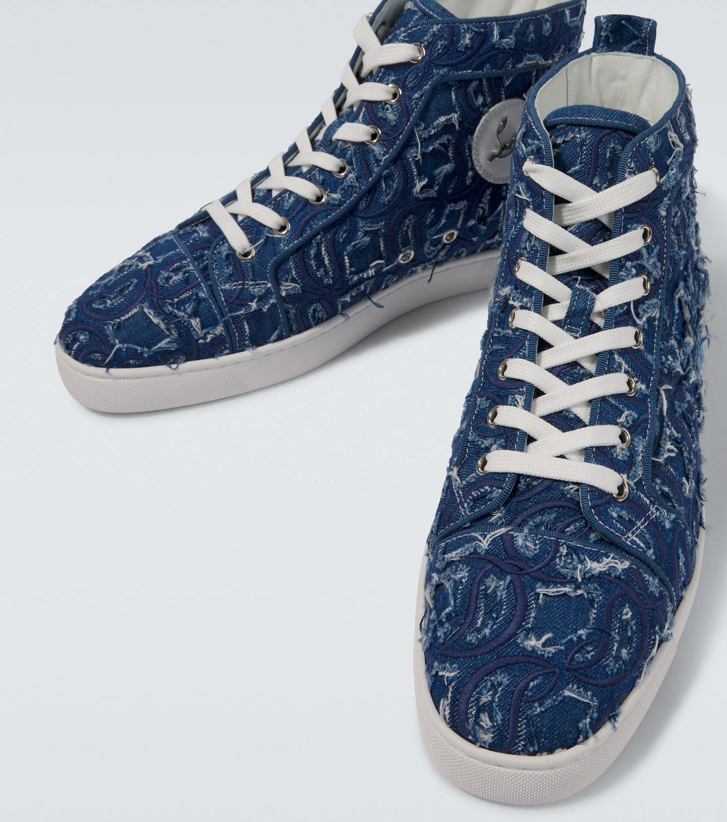 Christian Louboutin Louis denim high-top sneakers