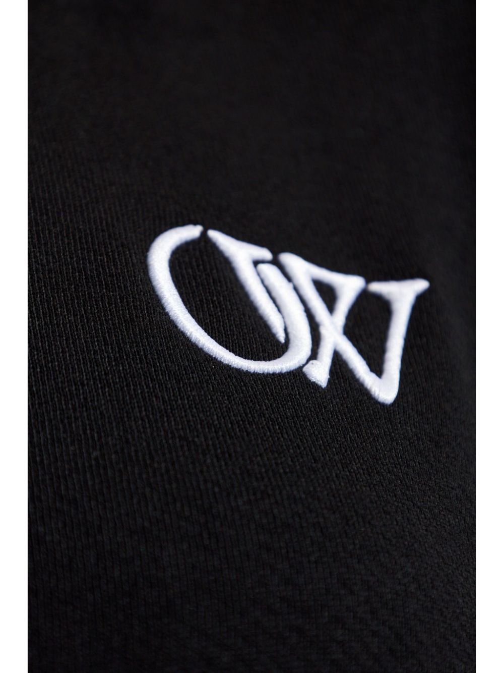 Off-White logo-embroidered cotton sweatshirt