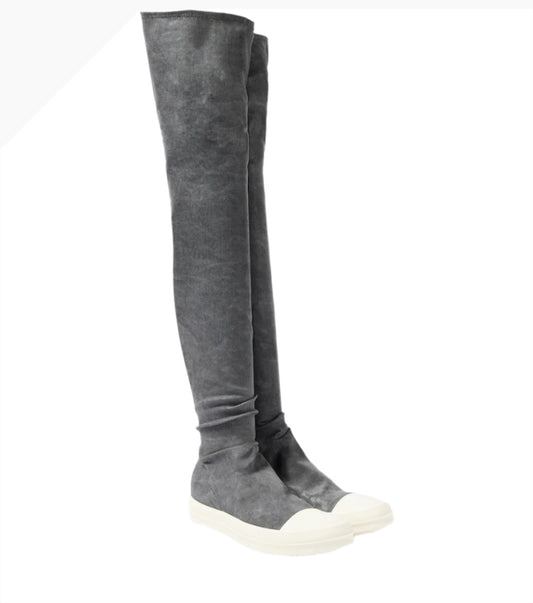 RICK OWENS DRKSHDW High Sock denim over-the-knee boots