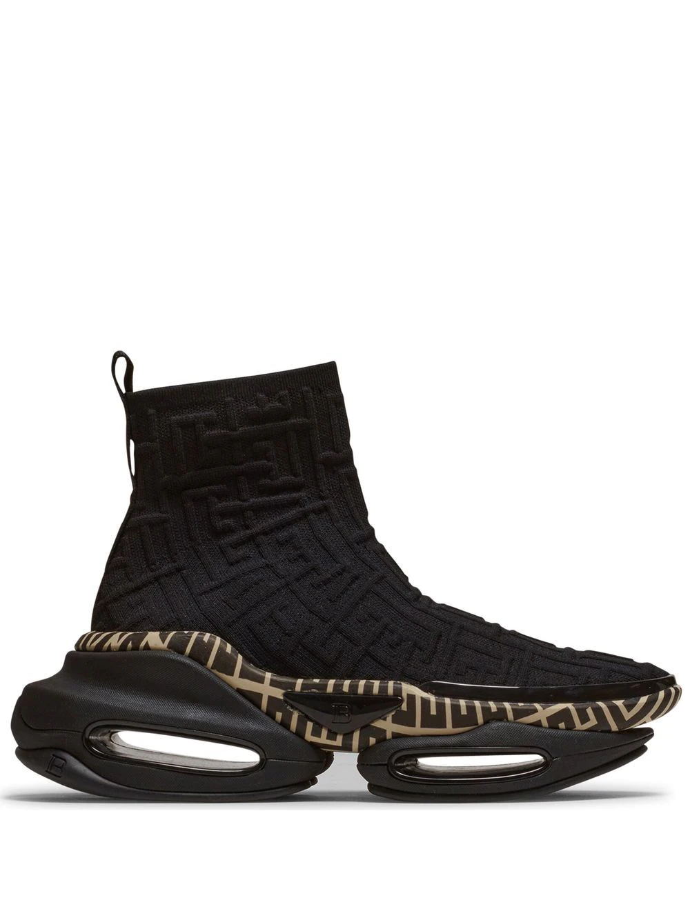 Balmain B-Bold knit high-top sneakers