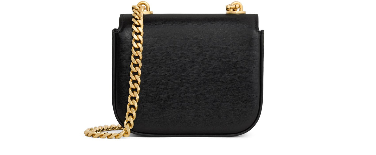 CELINE Mini Chain Claude En Veau Brillant Sac bandoulière et bandoulière