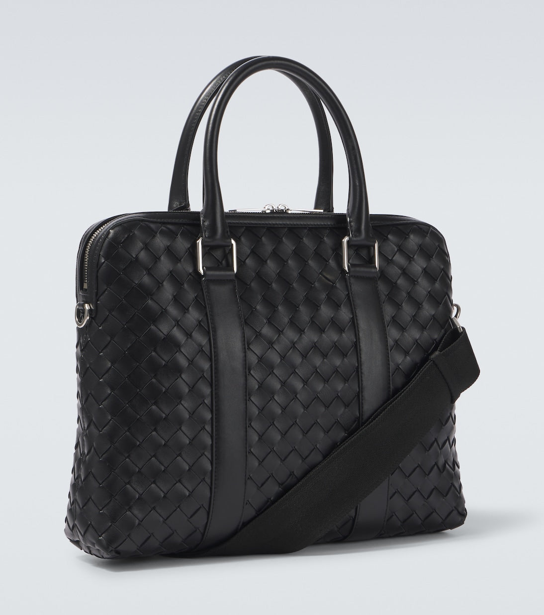 Bottega Veneta Slim Intrecciato leather briefcase