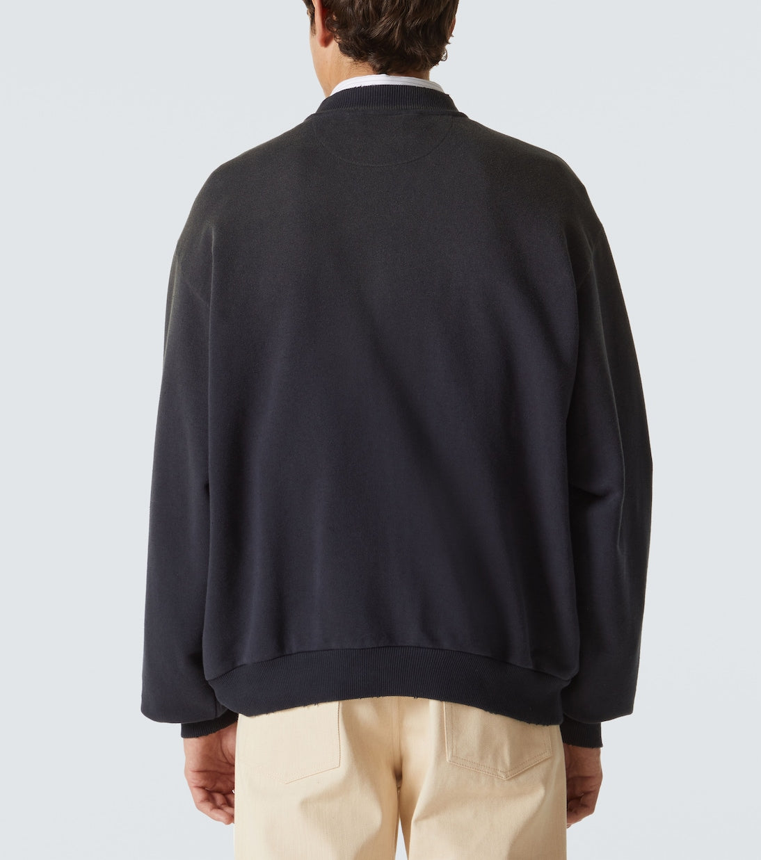 Acne Studios Logo cotton-blend zip-up bomber