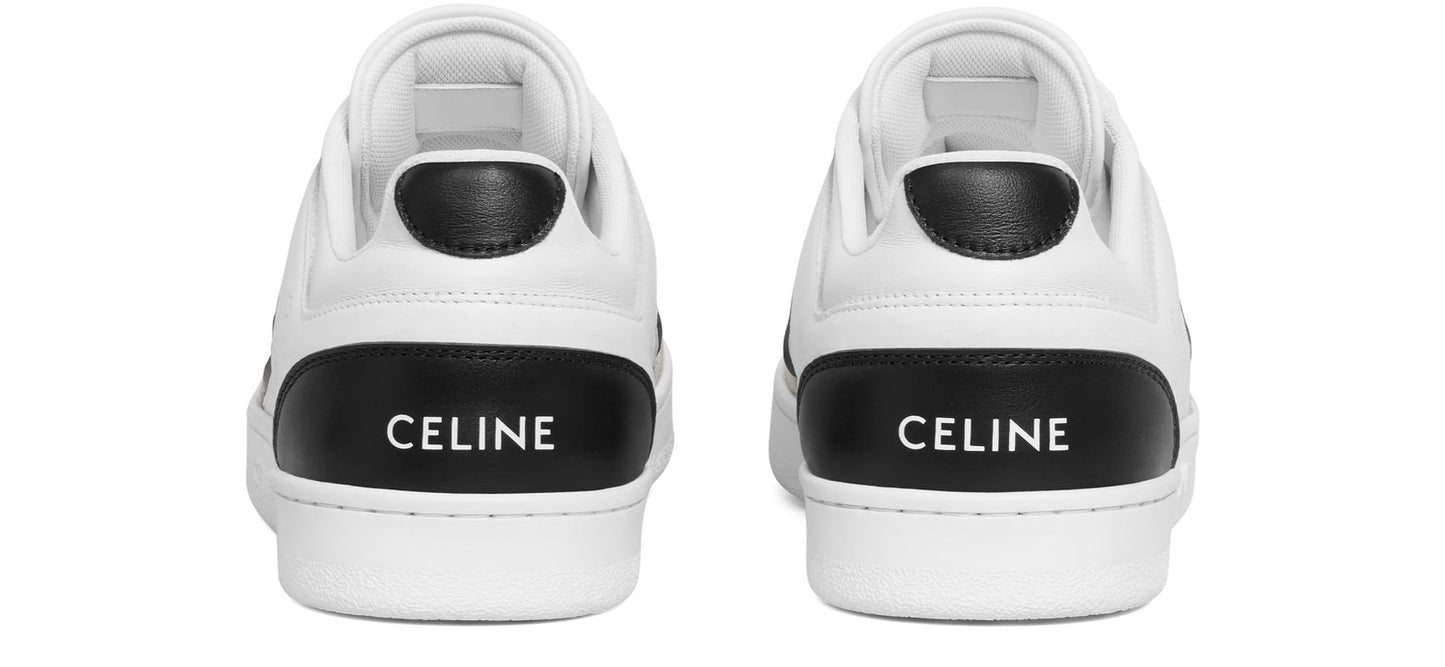 CELINE Ct-10 low lace-up sneaker in calfskin and suede calfskin