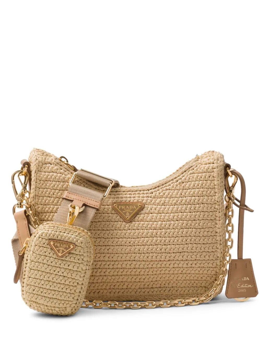 Prada Re-Edition 2005 crochet shoulder bag