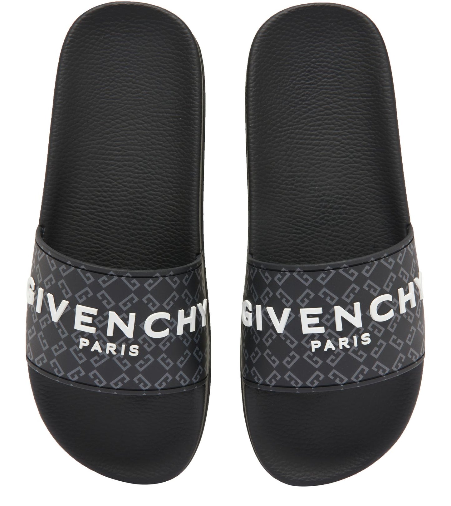 GIVENCHY Slide flat sandals in monogram 72 rubber