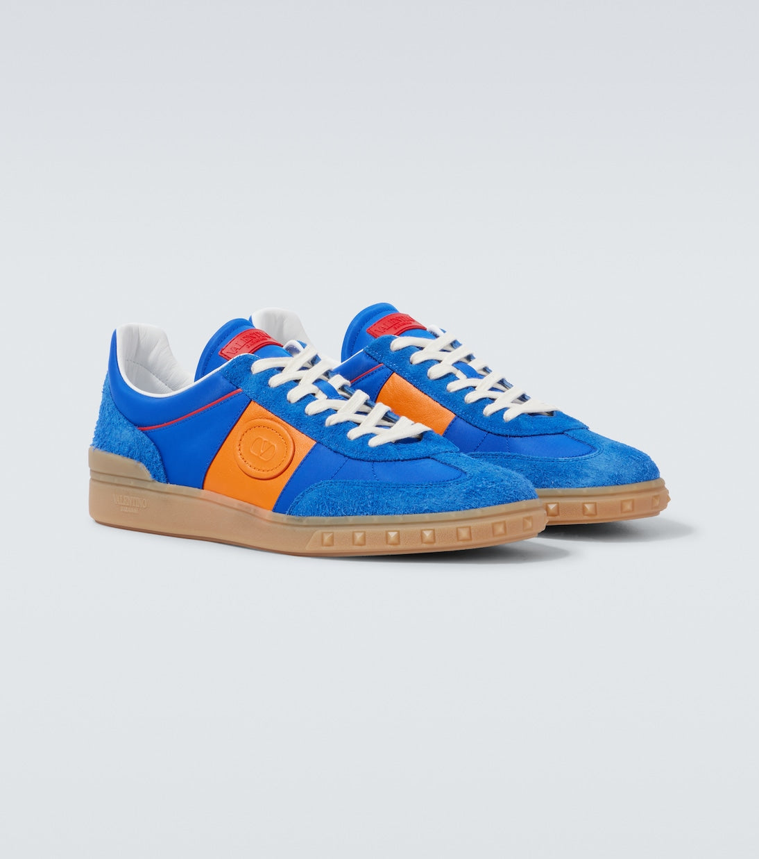 Valentino Garavani Upvillage leather-trimmed sneakers