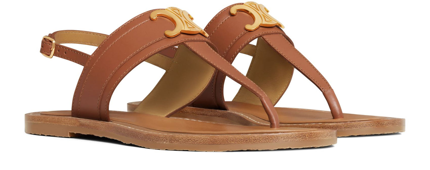 CELINE Lympia Triomphe in calfskin sandals