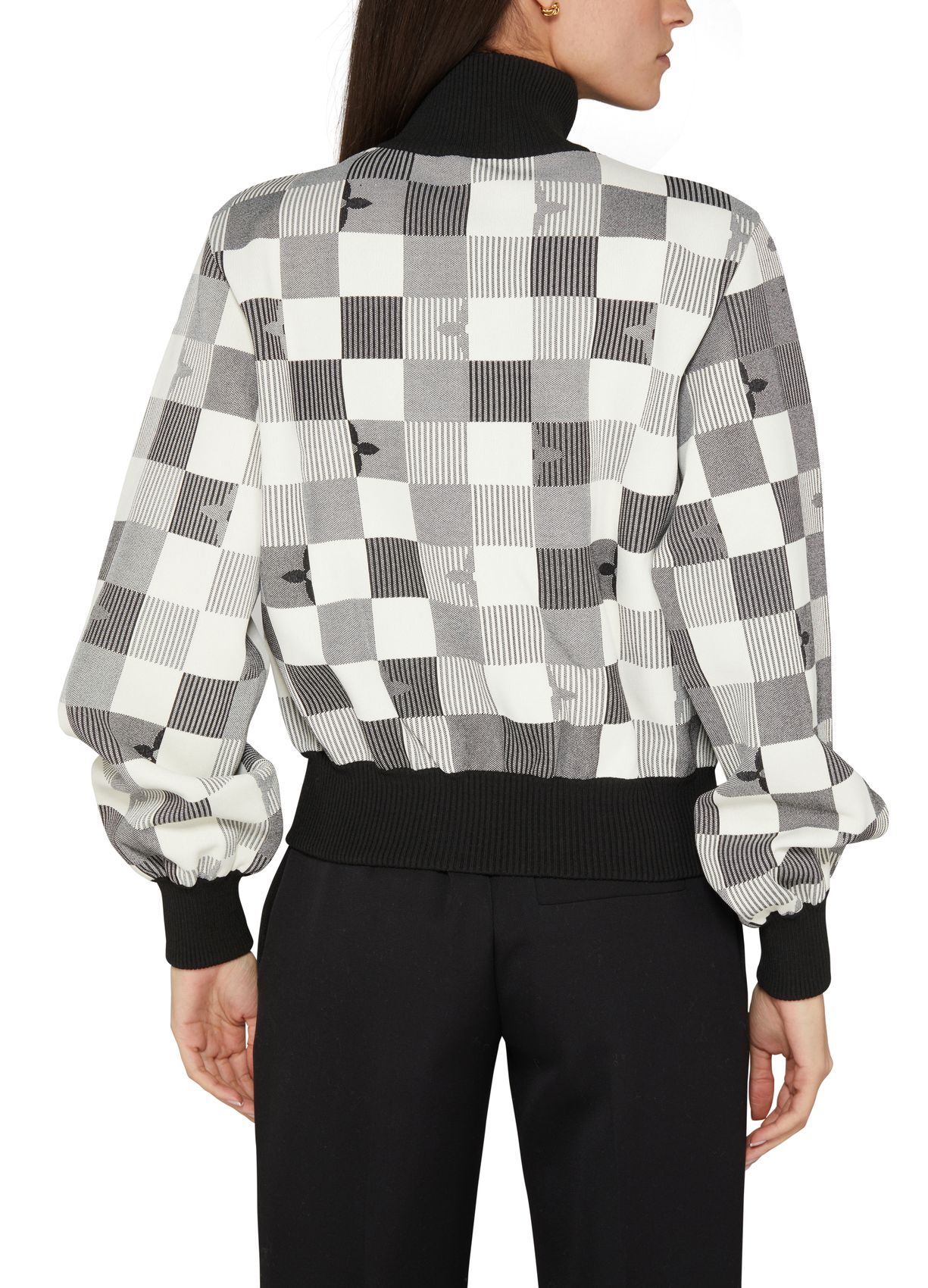 LOUIS VUITTON Pop Monogram Damier Knit Jacket