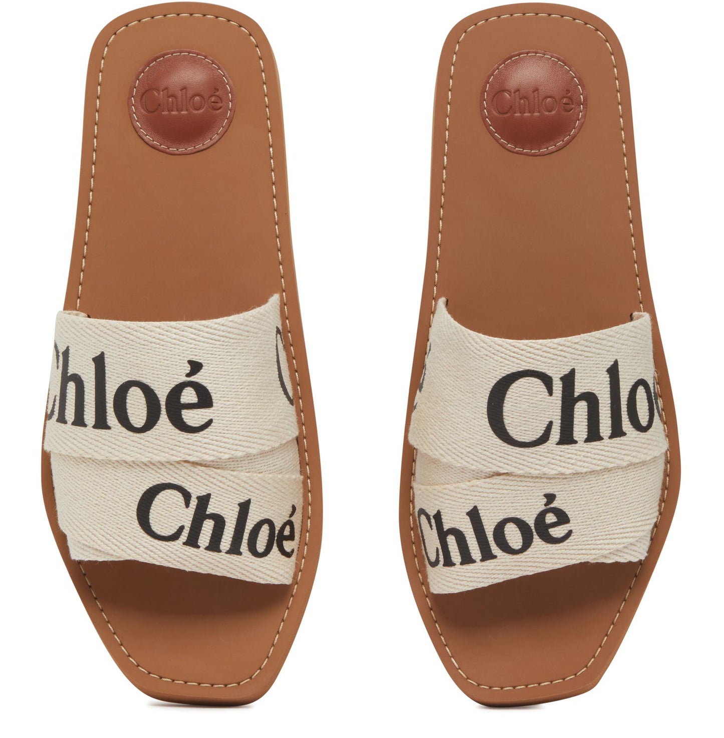 CHLOE Woody flat slides