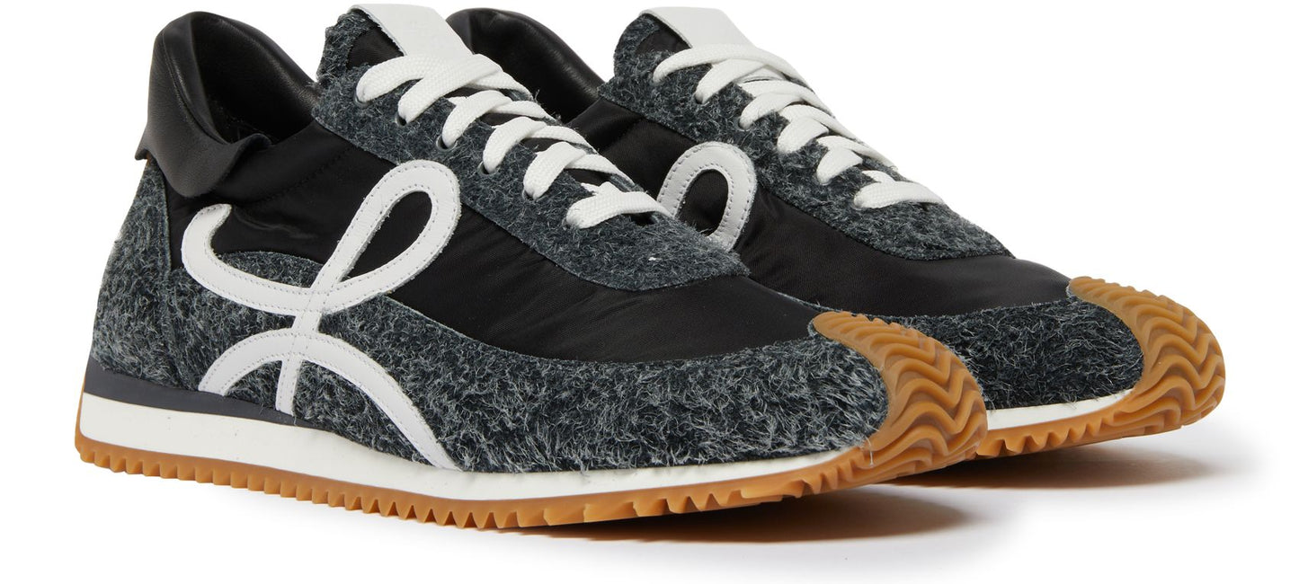 Loewe Flow Runner leather-trimmed sneakers