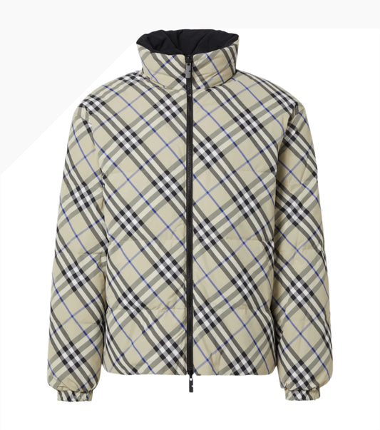 Burberry Checked quilted jacket