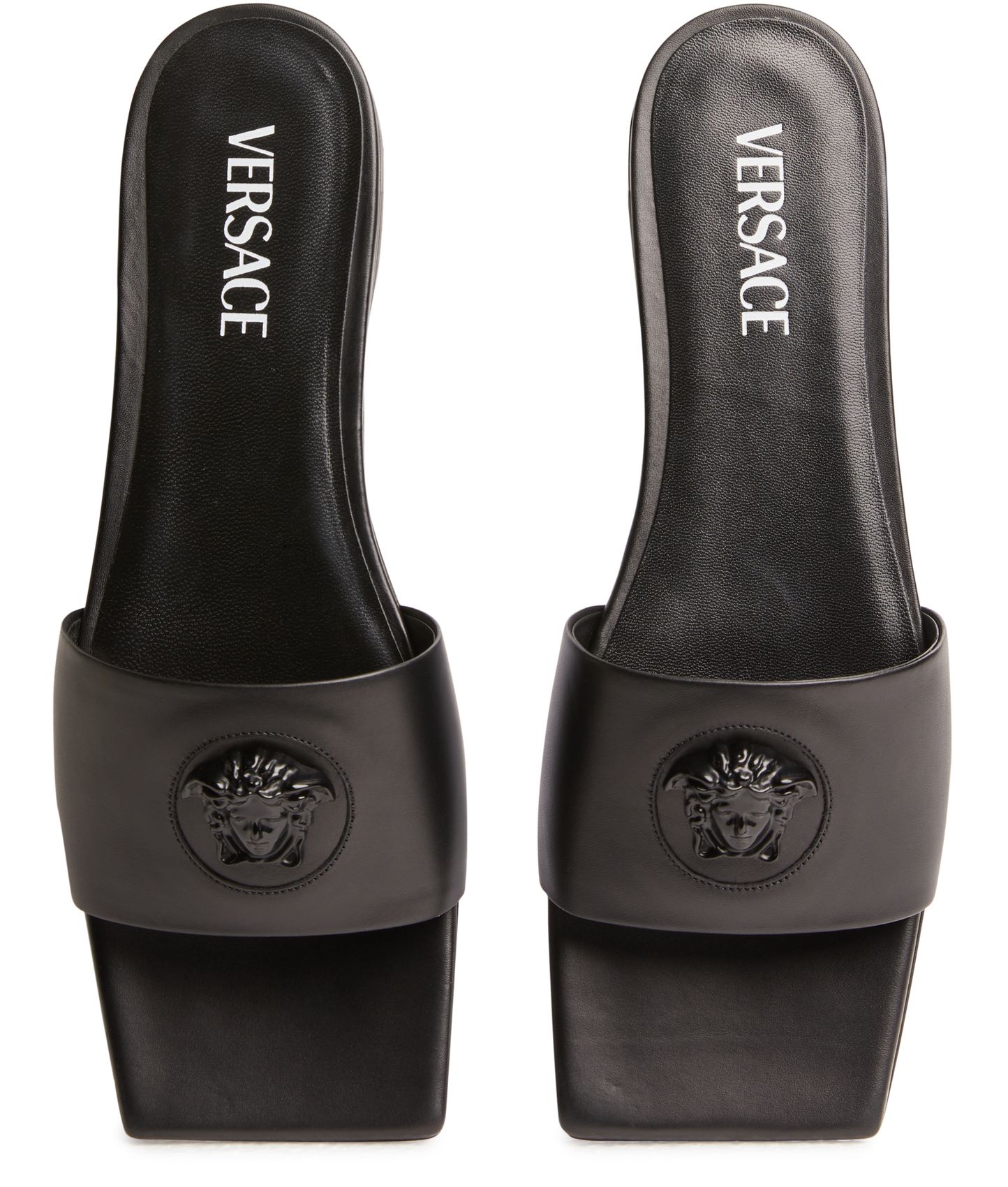 VERSACE La Medusa Leather Slides