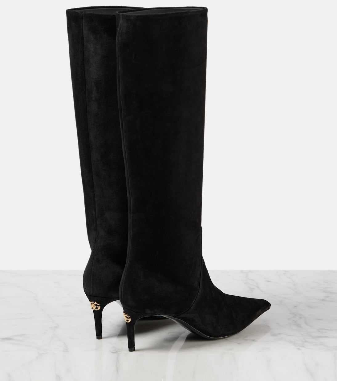 DOLCE&GABBANA Suede knee-high boots