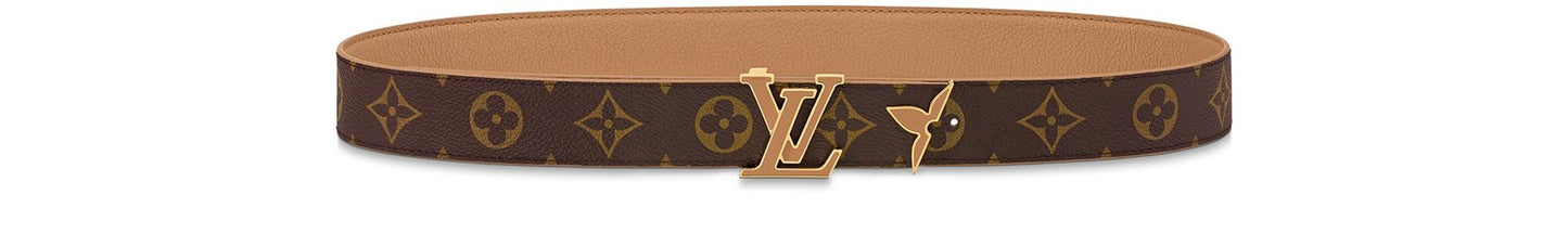 LOUIS VUITTON Pretty LV Enamel 30mm Reversible Belt