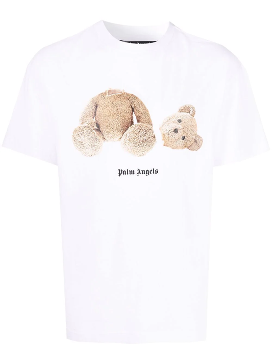 Palm Angels Teddy Bear logo-print T-shirt