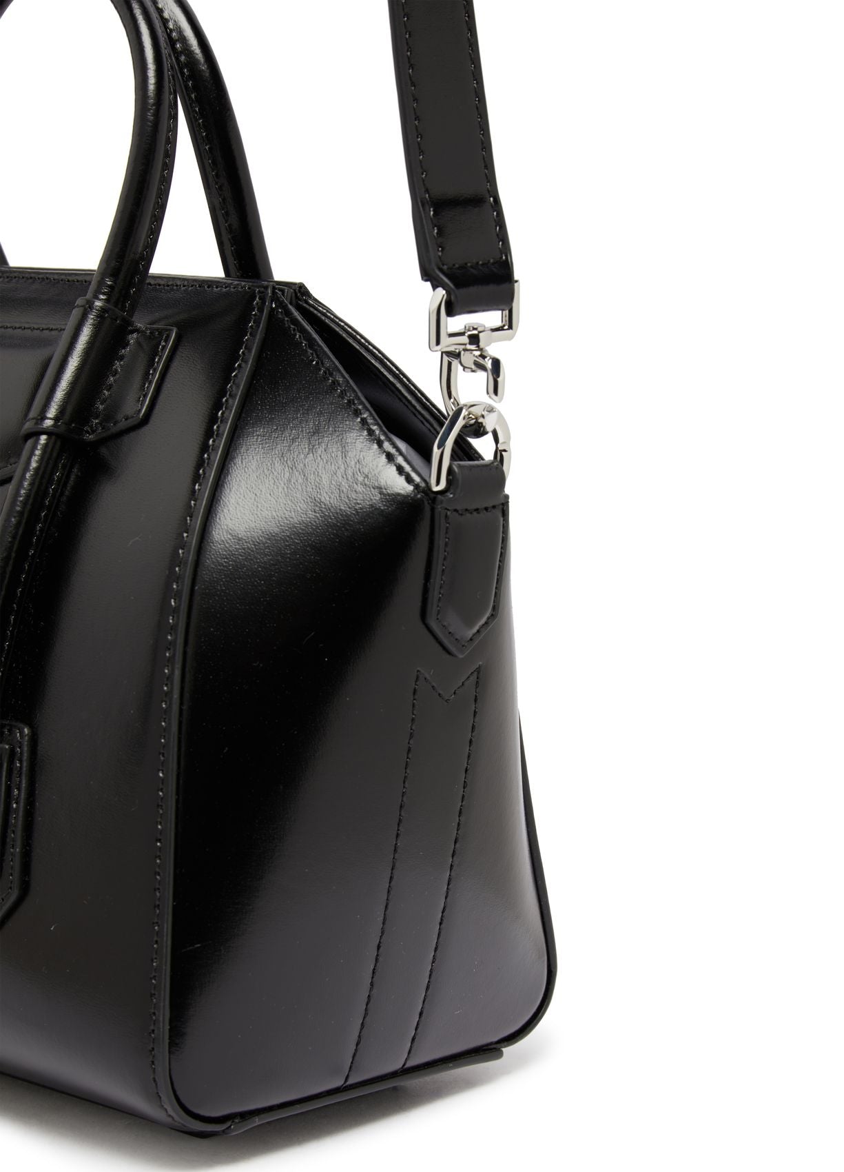 GIVENCHY Mini Antigona Lock bag in Box leather