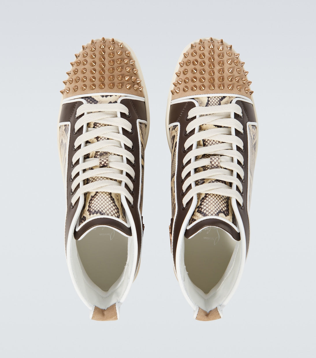 Christian Louboutin Lou Spikes leather sneakers