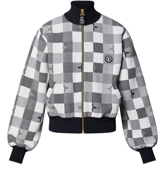 LOUIS VUITTON Pop Monogram Damier Knit Jacket