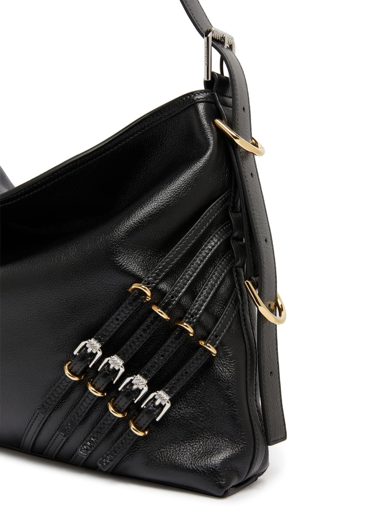 GIVENCHY Medium Voyou bag in leather with multi-buckles