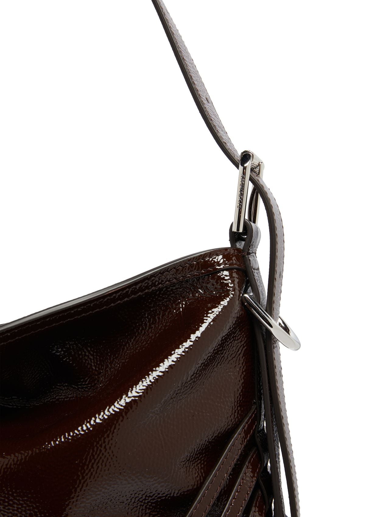 GIVENCHY Medium Voyou bag in patent leather with multi-buckles