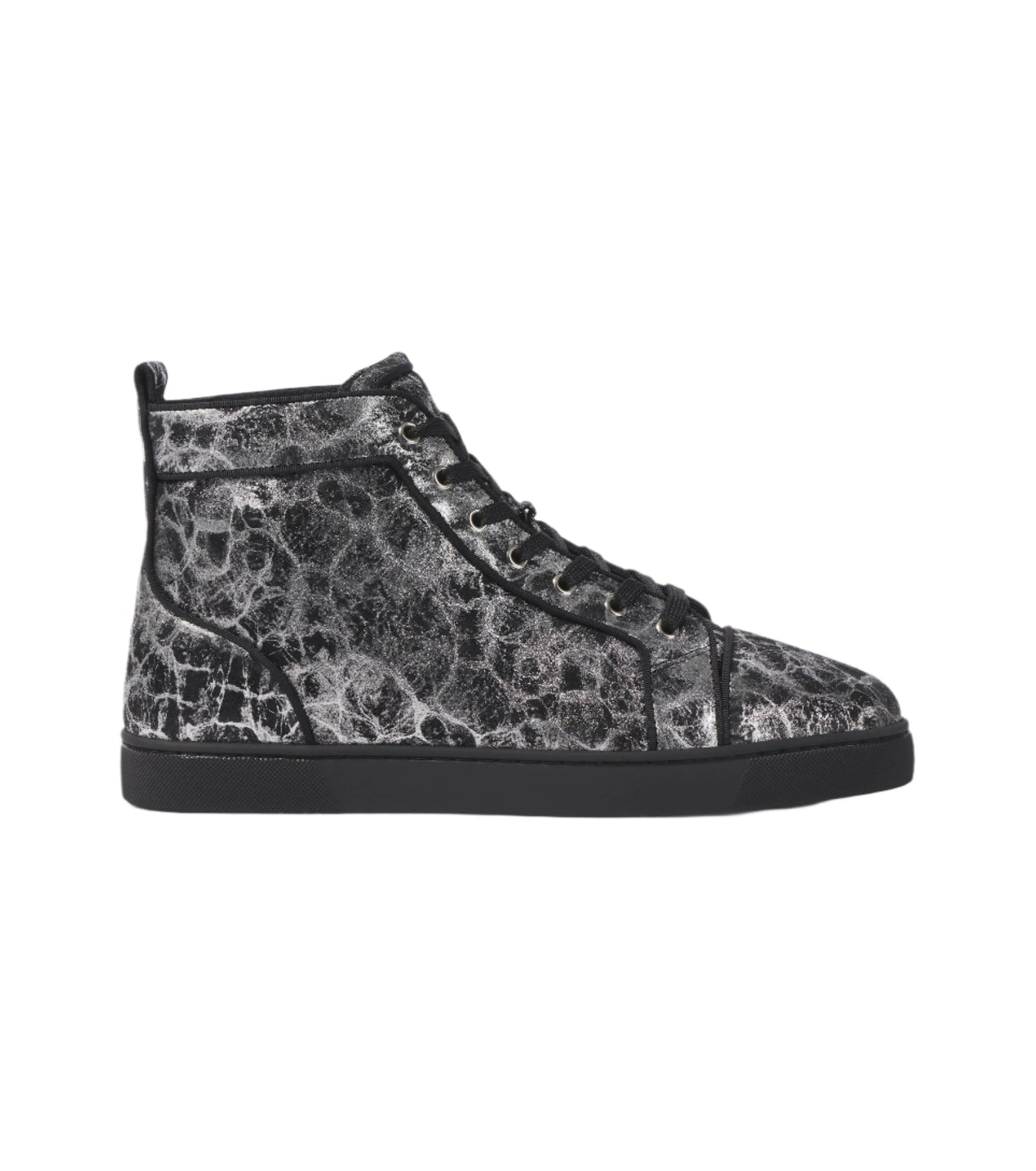 Christian Louboutin Louis printed leather high-top sneakers