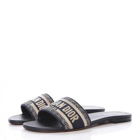 Christian Dior Dway Logo Embroidered Slide