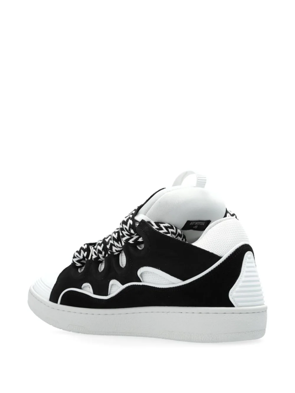 Lanvin Curb panelled sneakers