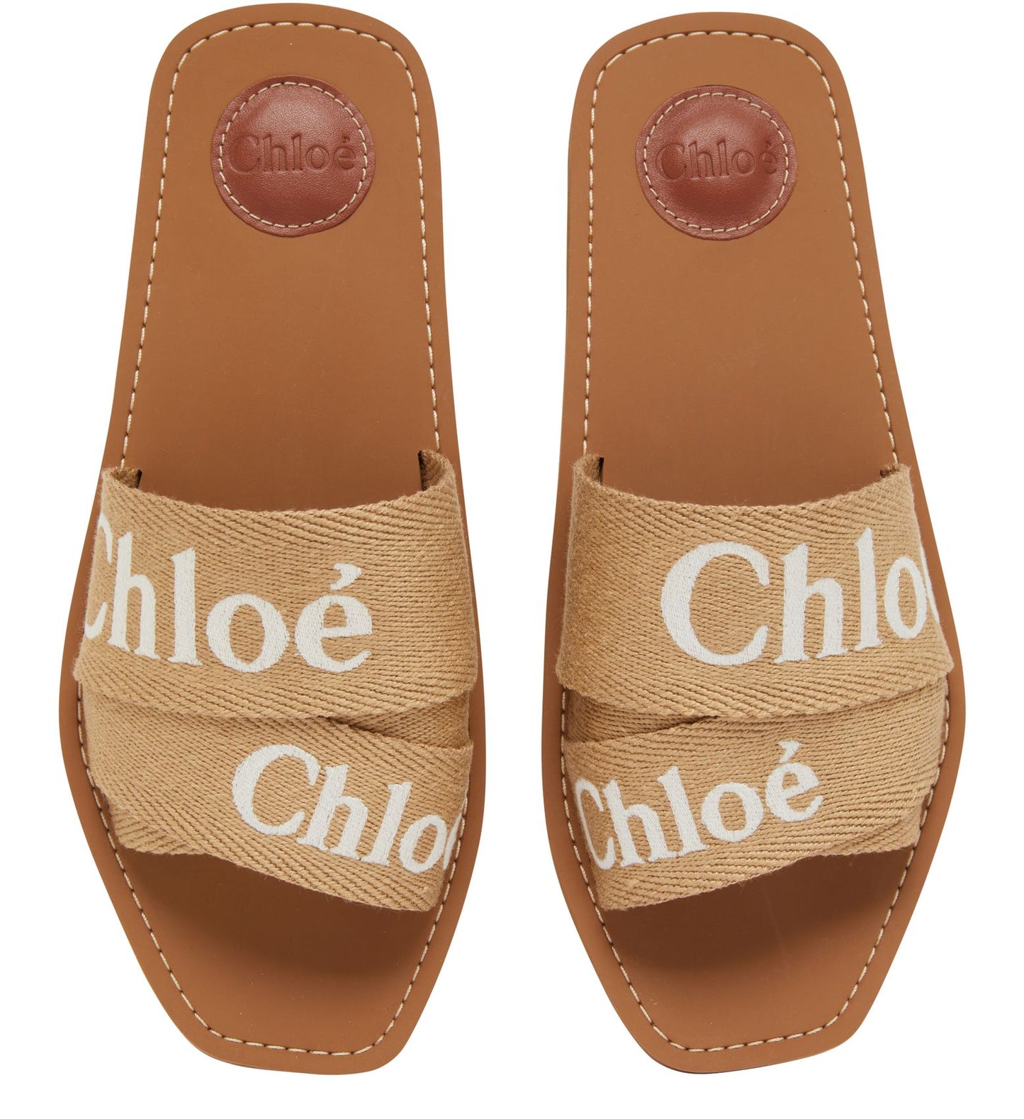 CHLOE Woody flat slides