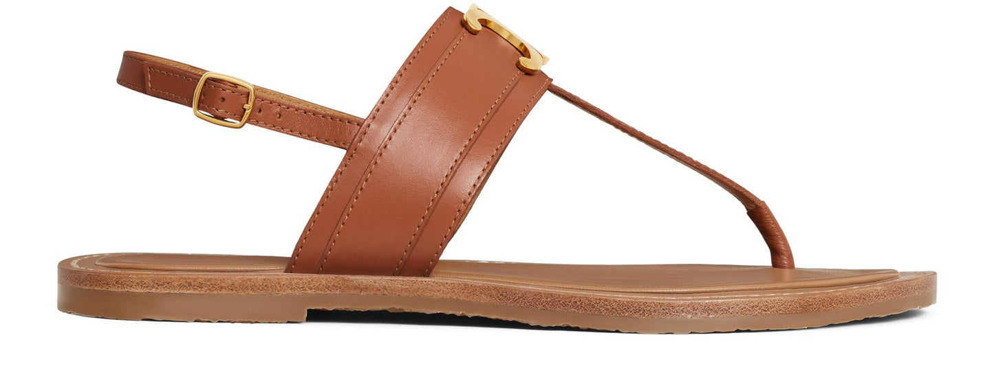 CELINE Lympia Triomphe in calfskin sandals