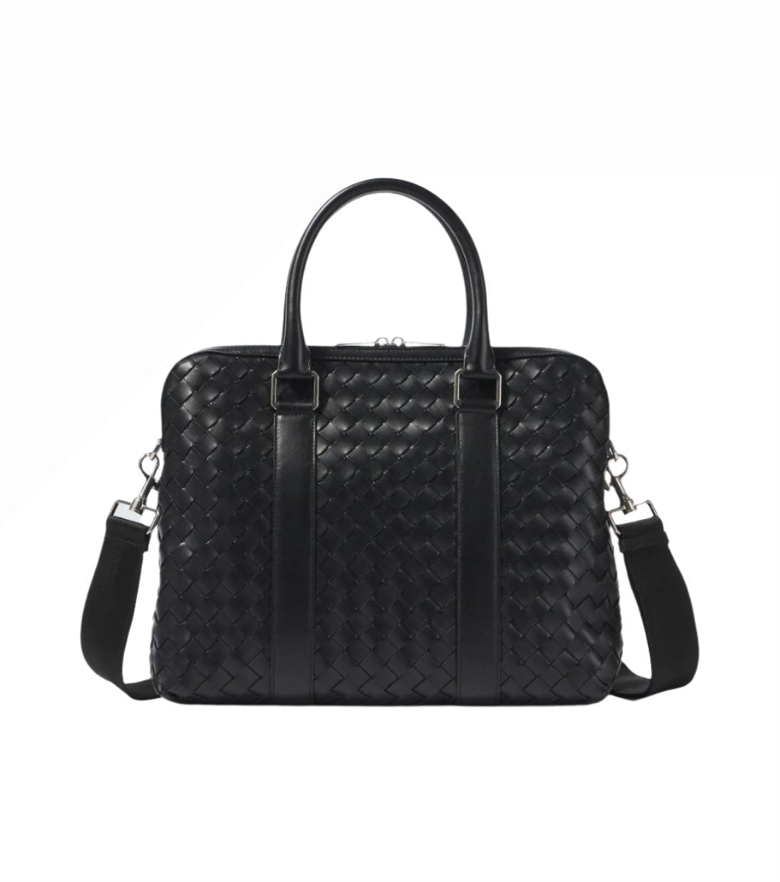 Bottega Veneta Slim Intrecciato leather briefcase