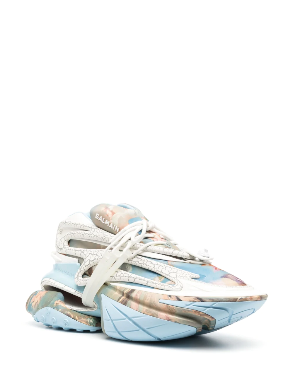 Balmain Unicorn Renaissance-print sneakers