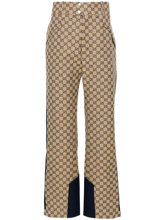 Gucci GG-canvas straight-leg trousers