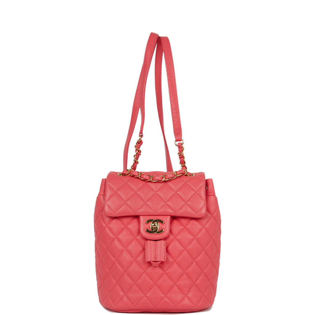 Chanel Lambskin Quilted Small Urban Spirit Backpack Pink