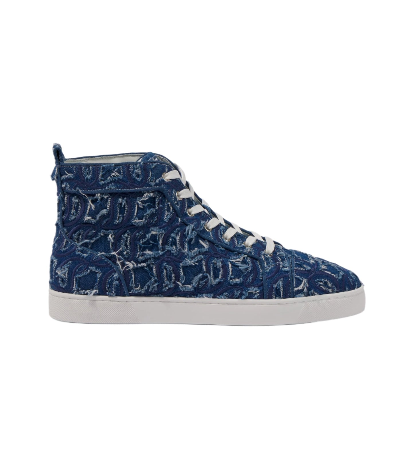 Christian Louboutin Louis denim high-top sneakers