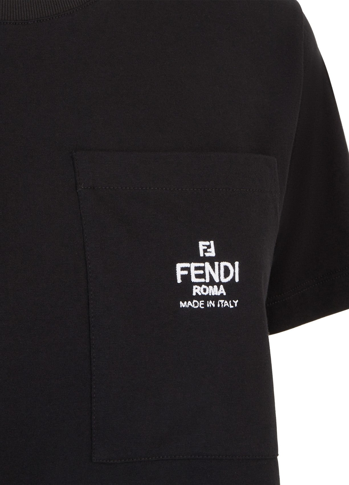 FENDI Short-sleeved slightly cropped T-shirt