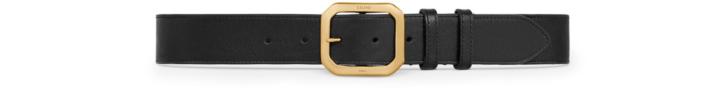 CELINE Grande ceinture d'abbaye Céline en cuir de veau vintage