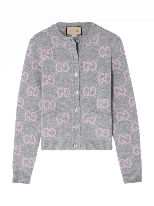 GUCCI Wool-jacquard cardigan