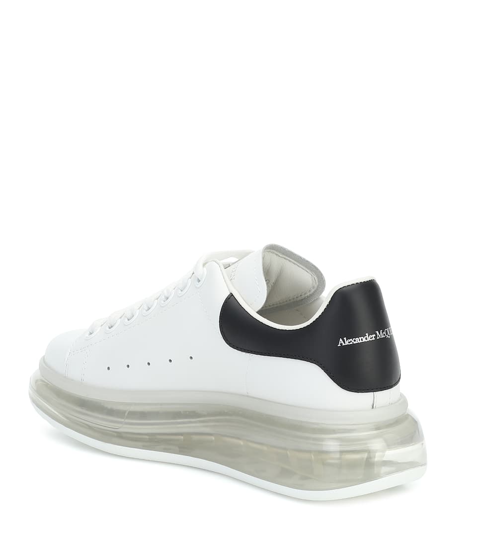 ALEXANDER MCQUEEN TRANSPARENT SOLE Leather sneakers