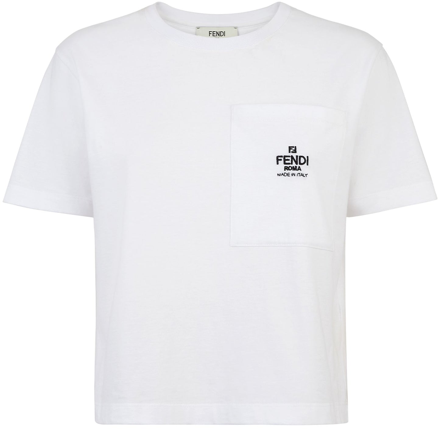 FENDI Short-sleeved slightly cropped T-shirt