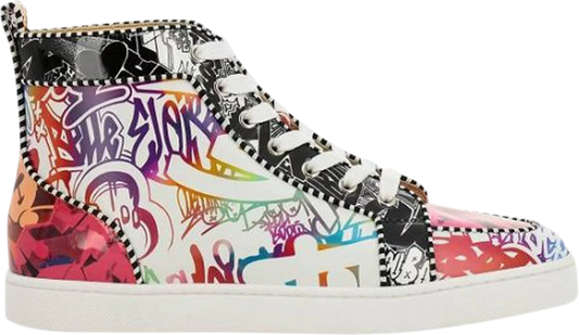 Christian Louboutin Hombres Rantus Orlato Flat Wallgraf Graffiti Zapatillas altas