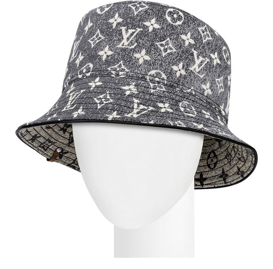 LOUIS VUITTON Monogram Jacquard Denim Bucket Hat