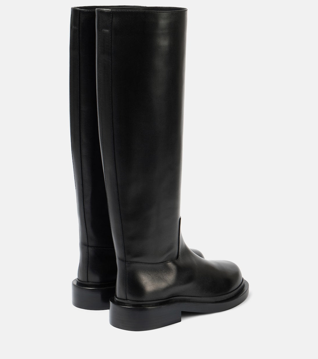 JIL SANDER Leather knee-high boots