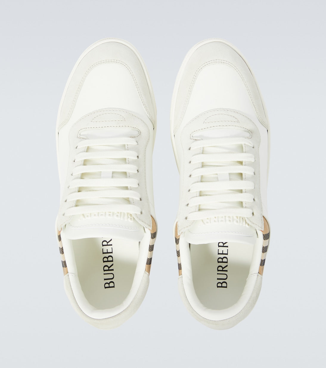 Burberry Check leather sneakers