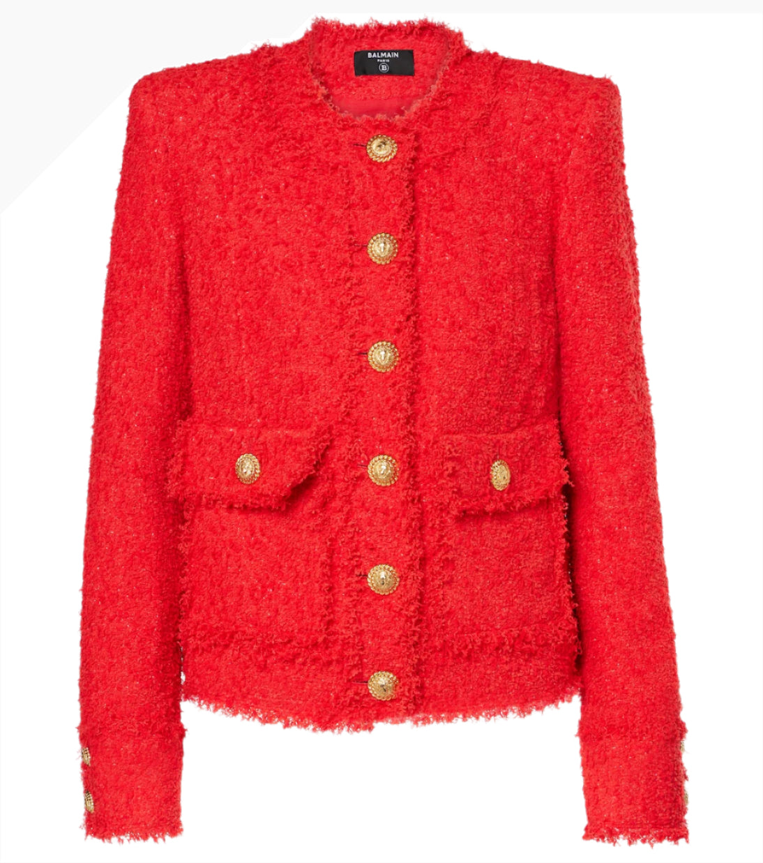 BALMAIN Cropped tweed jacket