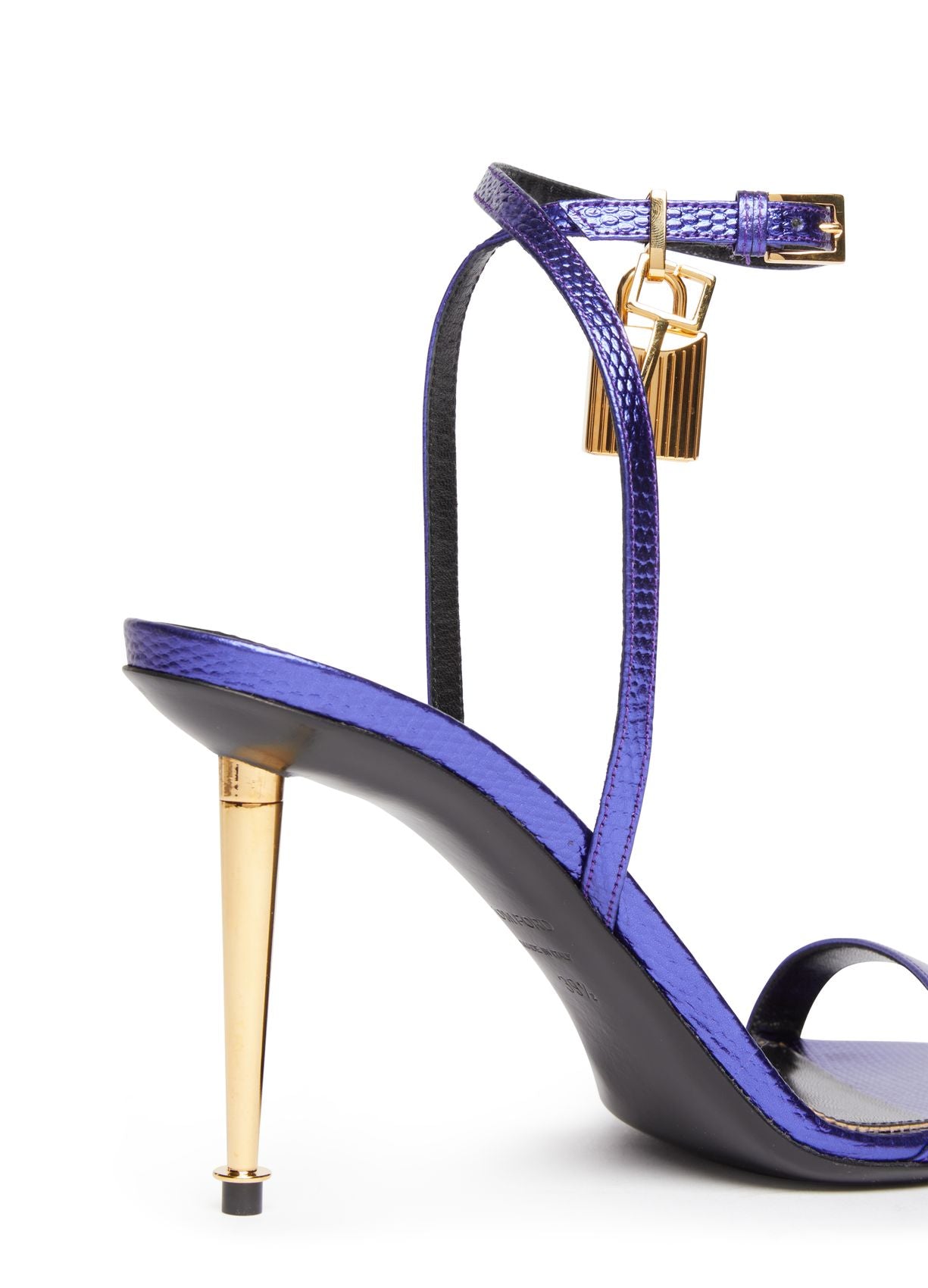 TOM FORD Padlock Pointy Naked Sandals