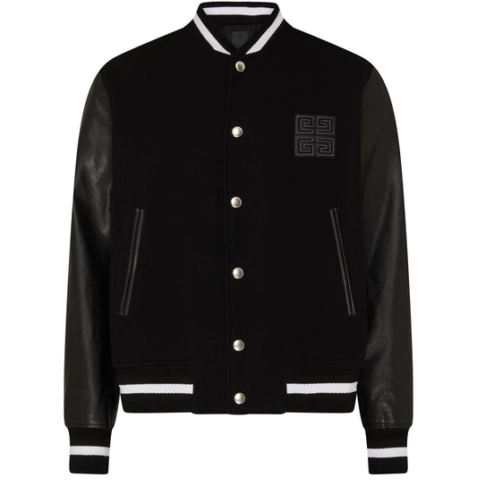 GIVENCHY 4G varsity jacket in wool and leather